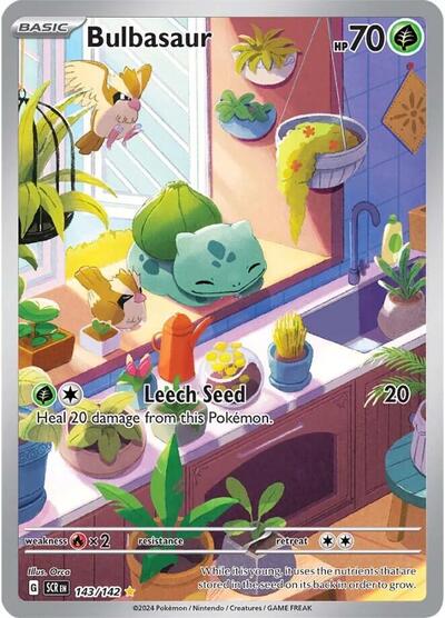 Bulbasaur SV07: Stellar Crown (143/142) (Illustration Rare)