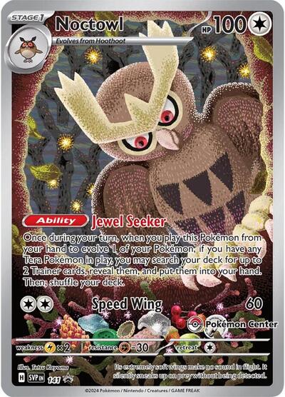 Noctowl (Pokemon Center Exclusive) SV: Scarlet & Violet Promo Cards (141) (Promo)