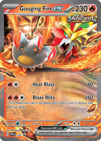 Gouging Fire ex SV: Scarlet & Violet Promo Cards (144) (Promo)