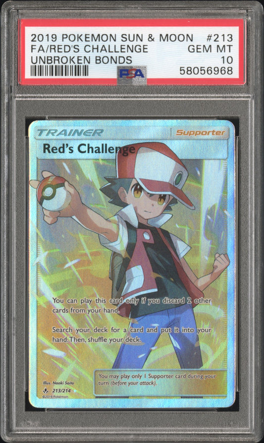 PSA 10 - UNBROKEN BONDS - RED'S CHALLENGE #213