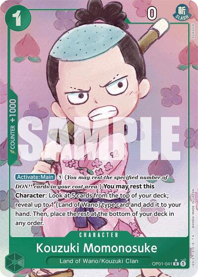 Kouzuki Momonosuke (Alternate Art) Premium Booster -The Best- (OP01-041) (Rare)