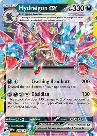Hydreigon ex SV08: Surging Sparks (119/191) (Double Rare)