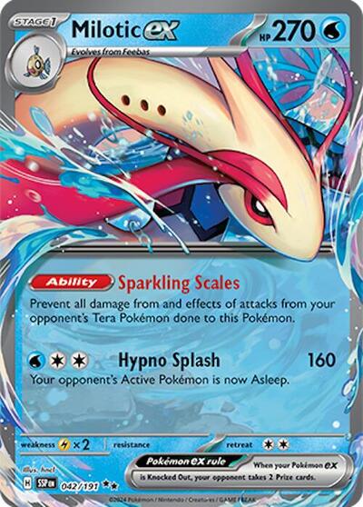 Milotic ex SV08: Surging Sparks (042/191) (Double Rare)