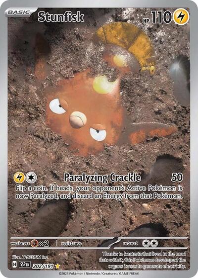 Stunfisk SV08: Surging Sparks (202/191) (Illustration Rare)