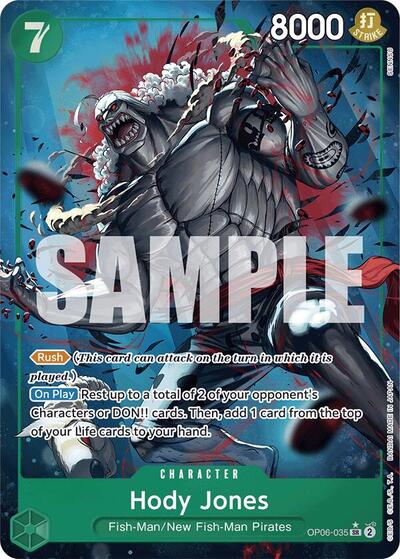 Hody Jones (Alternate Art) Premium Booster -The Best- (OP06-035) (Super Rare)