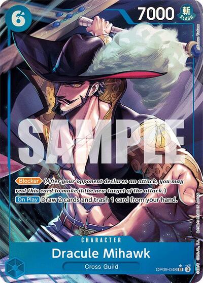 Dracule Mihawk (Parallel) Emperors in the New World (OP09-048) (Super Rare)