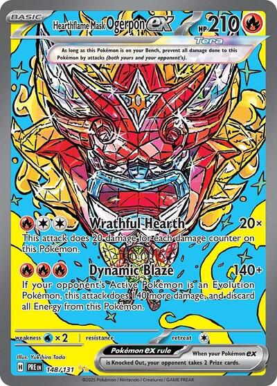 Hearthflame Mask Ogerpon ex SV: Prismatic Evolutions (148/131) (Special Illustration Rare)