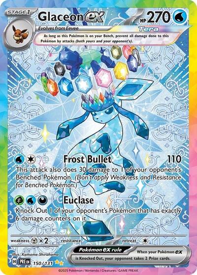 Glaceon ex SV: Prismatic Evolutions (150/131) (Special Illustration Rare)