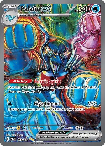 Palafin ex SV: Prismatic Evolutions (151/131) (Special Illustration Rare)