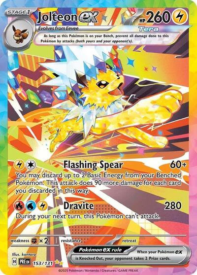 Jolteon ex SV: Prismatic Evolutions (153/131) (Special Illustration Rare)