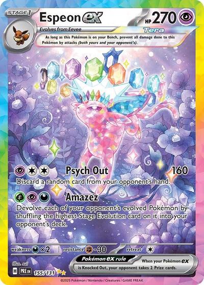 Espeon ex SV: Prismatic Evolutions (155/131) (Special Illustration Rare)