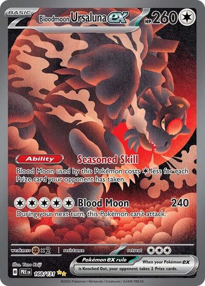 Bloodmoon Ursaluna ex SV: Prismatic Evolutions (168/131) (Special Illustration Rare)