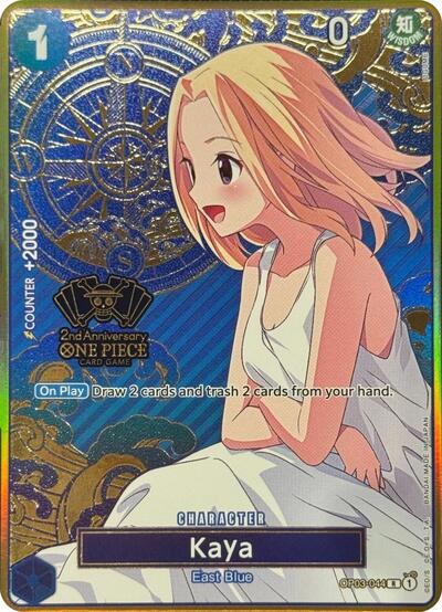 Kaya (One Piece Japanese Version 2nd Anniversary Set) One Piece Promotion Cards (OP03-044) (Rare)