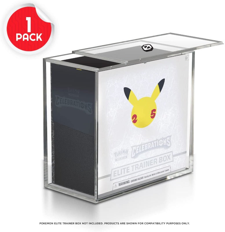 EVORETRO Pokémon Elite Trainer Box Acrylic Case w/ sliding lid