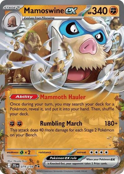 Mamoswine ex SV09: Journey Together (079/159) (Double Rare)