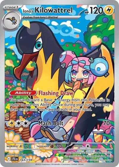 Iono's Kilowattrel SV09: Journey Together (163/159) (Illustration Rare)