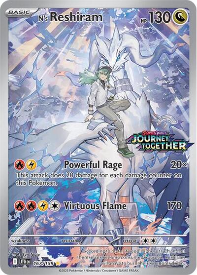 N's Reshiram (Journey Together Stamped) Miscellaneous Cards & Products (167/159) (Illustration Rare)