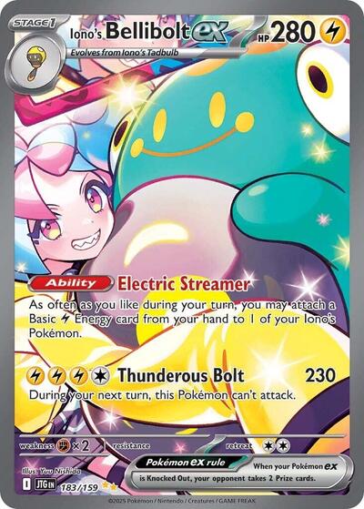 Iono's Bellibolt ex SV09: Journey Together (183/159) (Special Illustration Rare)