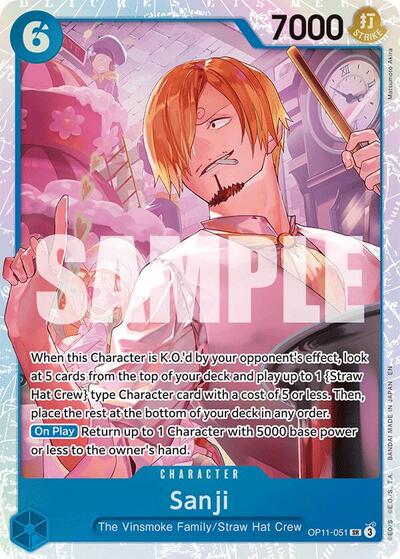 Sanji A Fist of Divine Speed (OP11-051) (Super Rare)