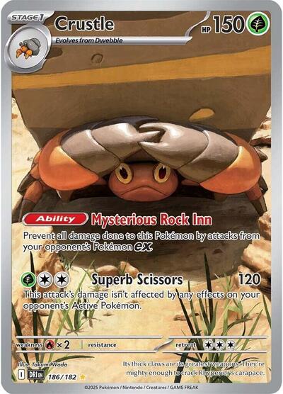 Crustle SV10: Destined Rivals (186/182) (Illustration Rare)
