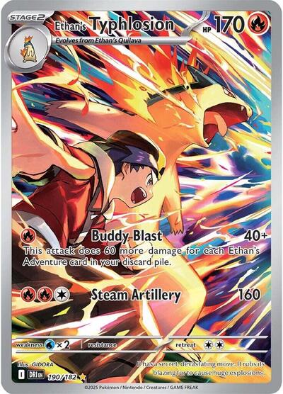 Ethan's Typhlosion SV10: Destined Rivals (190/182) (Illustration Rare)