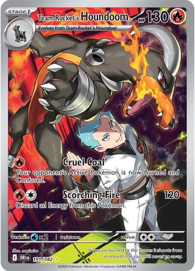 Team Rocket's Houndoom SV10: Destined Rivals (191/182) (Illustration Rare)