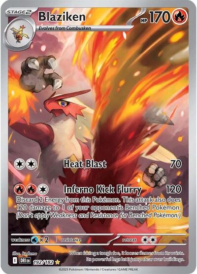 Blaziken SV10: Destined Rivals (192/182) (Illustration Rare)