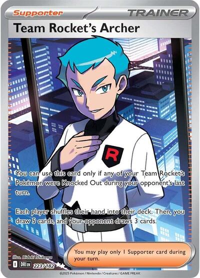 Team Rocket's Archer SV10: Destined Rivals (223/182) (Ultra Rare)