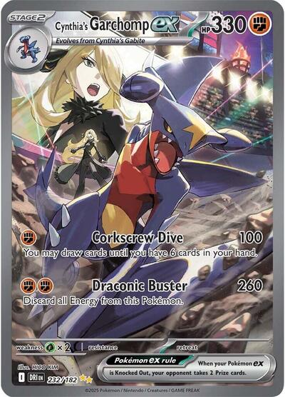 Cynthia's Garchomp ex SV10: Destined Rivals (232/182) (Special Illustration Rare)