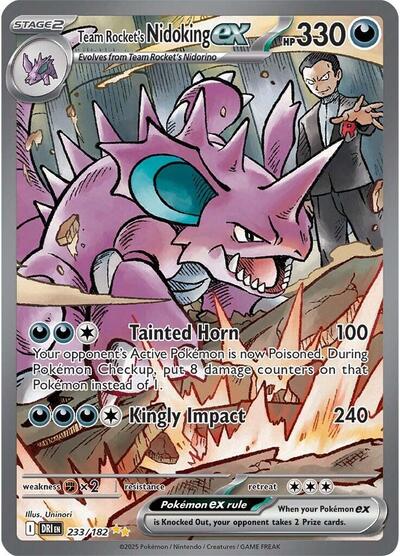 Team Rocket's Nidoking ex SV10: Destined Rivals (233/182) (Special Illustration Rare)