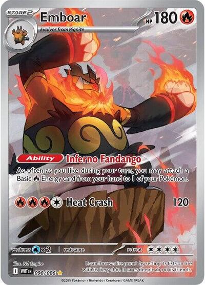 Emboar SV: White Flare (098/086) (Illustration Rare)