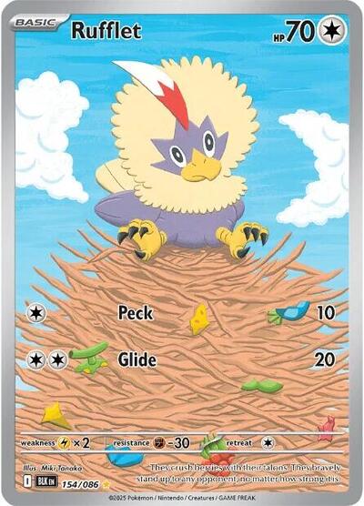 Rufflet SV: Black Bolt (154/086) (Illustration Rare)