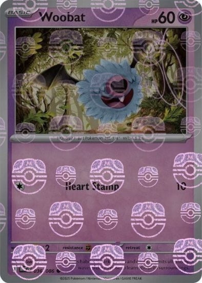 Woobat (Master Ball Pattern)