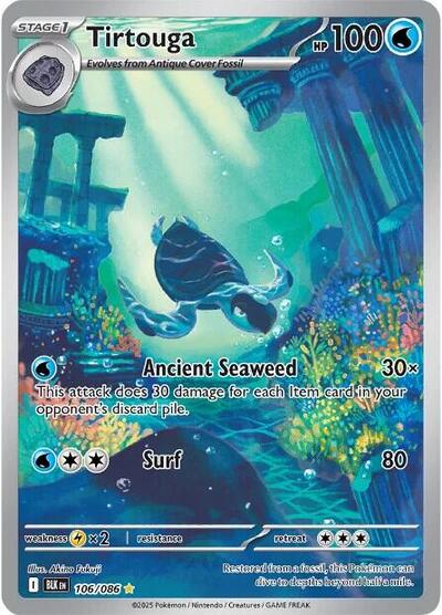 Tirtouga SV: Black Bolt (106/086) (Illustration Rare)