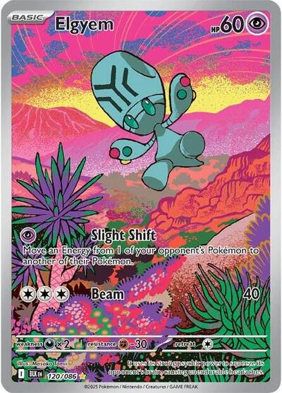 Elgyem SV: Black Bolt (120/086) (Illustration Rare)