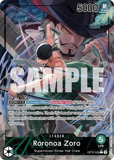 Roronoa Zoro (Alternate Art) Legacy of the Master (OP12-020) (Leader)