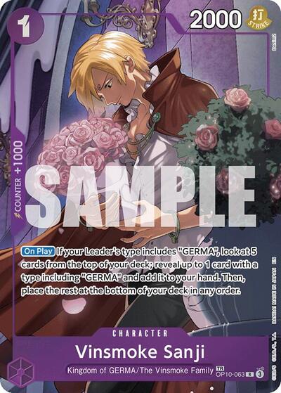 Vinsmoke Sanji (TR) Legacy of the Master (OP10-063) (Treasure Rare)