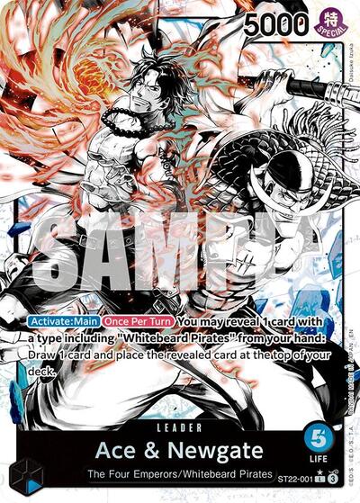 Ace & Newgate (Parallel) ST-22: Starter Deck 22 Ace & Newgate (ST22-001) (Leader)