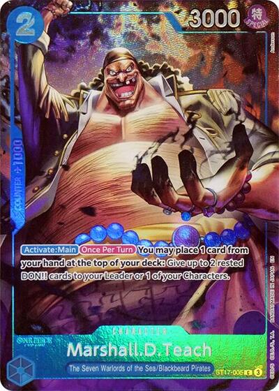 Marshall.D.Teach (Seven Warlords of the Sea Binder Set) One Piece Promotion Cards (ST17-005) (Common)