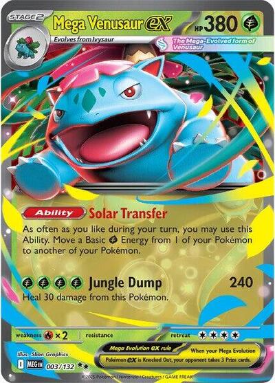 Mega Venusaur ex ME01: Mega Evolution (003/132) (Double Rare)