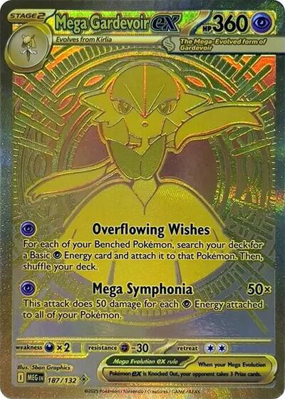 Mega Gardevoir ex ME01: Mega Evolution (187/132) (Mega Hyper Rare)