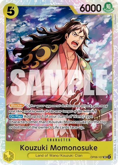 Kouzuki Momonosuke (Reprint) Premium Booster -The Best- Vol. 2 (OP06-107) (Super Rare)