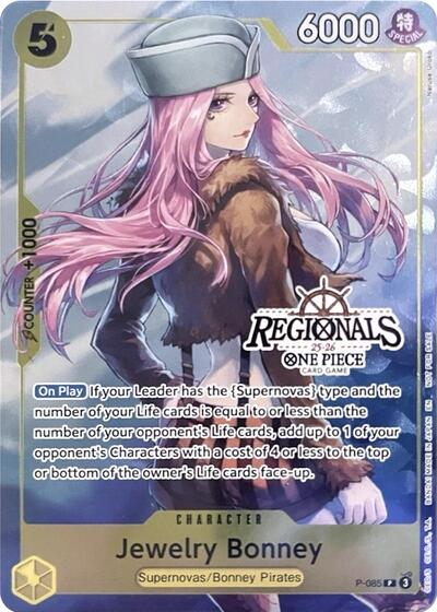 Jewelry Bonney (CS 25-26 Regionals Textured Chase Promo) One Piece Promotion Cards (P-085) (Promo)