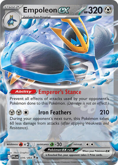 Empoleon ex ME02: Phantasmal Flames (070/094) (Double Rare)