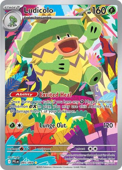 Ludicolo ME02: Phantasmal Flames (095/094) (Illustration Rare)
