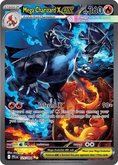 Mega Charizard X ex ME02: Phantasmal Flames (125/094) (Special Illustration Rare)