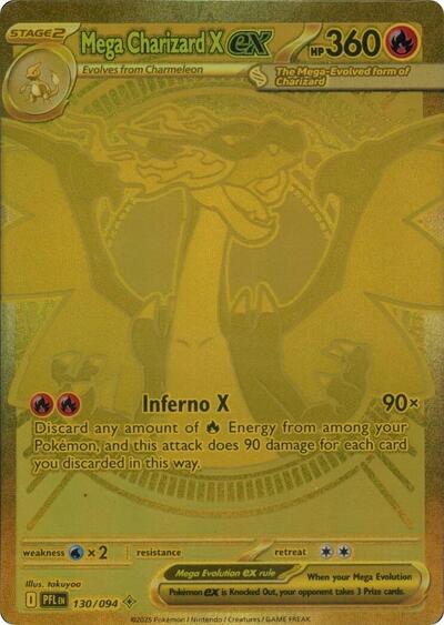 Mega Charizard X ex ME02: Phantasmal Flames (130/094) (Mega Hyper Rare)