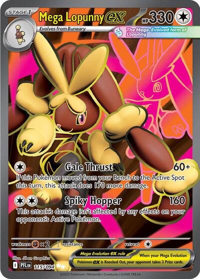 Mega Lopunny ex ME02: Phantasmal Flames (115/094) (Ultra Rare)