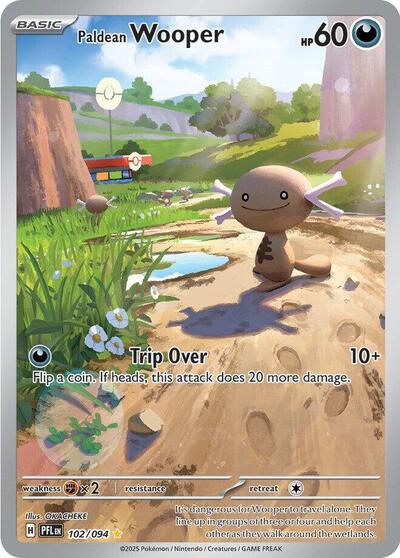 Paldean Wooper ME02: Phantasmal Flames (102/094) (Illustration Rare)
