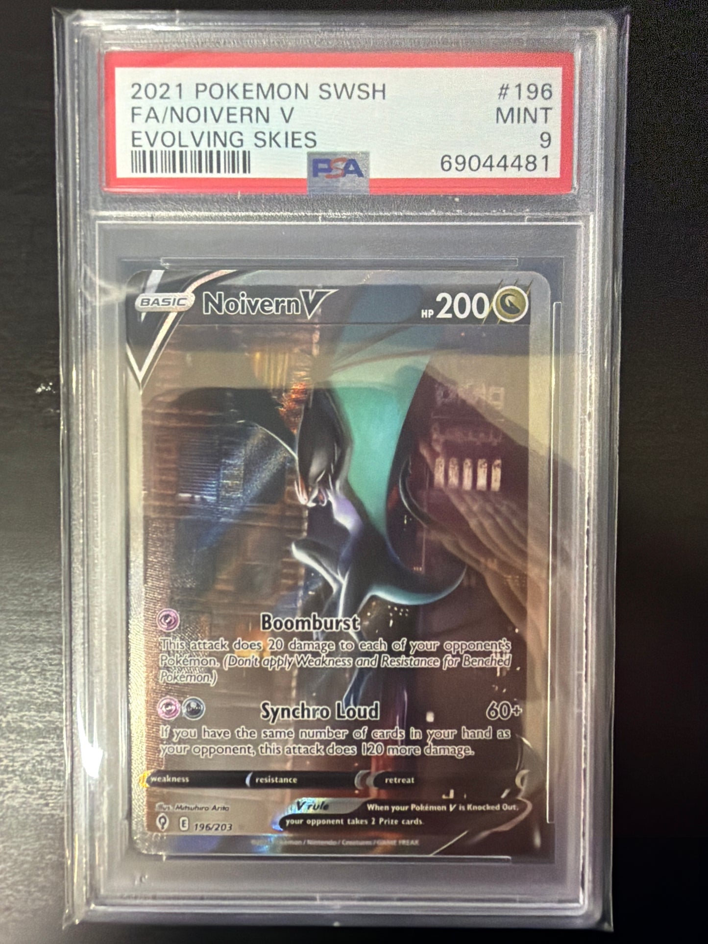 PSA 9 - Evolving Skies - Noivern V #196